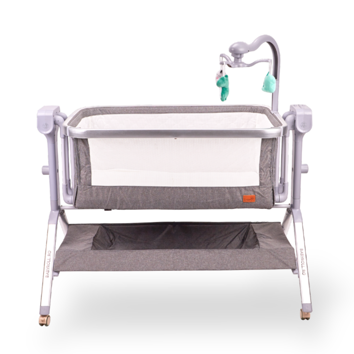 Patut Electric Copii, 5 Trepte De Inaltime, Carusel Muzical, Gri - PT1 Patut Electric Copii, 5 Trepte De Inaltime, Carusel Muzical, Gri - PT1