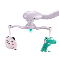 Patut Electric Copii, 5 Trepte De Inaltime, Carusel Muzical, Roz- PT1 | BabyRoll.ro