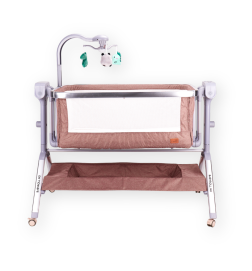 Patut Electric Copii, 5 Trepte De Inaltime, Carusel Muzical, Roz- PT1 | BabyRoll.ro