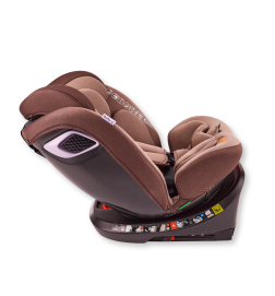 Scaun Auto Pentru Copii cu Isofix și Rotire 360° Motion Seat – Maro, Reglabil, Siguranță și Comfort Maxim-RT83 | BabyRoll.ro