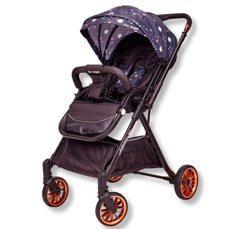 Carucior Copii Sport, Maner Reversibil, 0-36 luni, Negru , EST7 | BabyRoll.ro