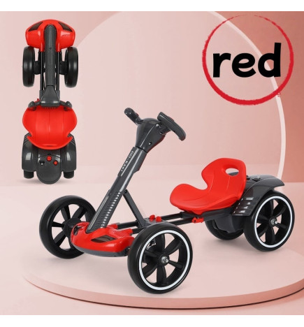 Kart Electric Pliabil Pentru Copii, 3-7 Ani, Rosu, 12V 4,5 Ah - CAR08