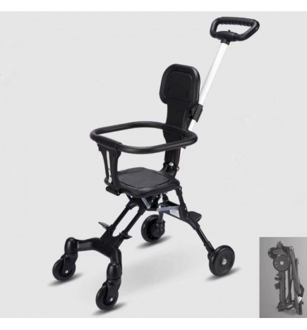 Carucior Sport Bebe, Pliabil, Negru, Varsta 1-4 Ani - TIB3