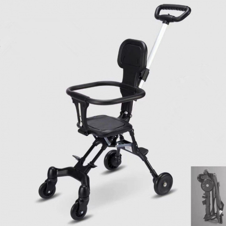 Carucior Sport Bebe, Pliabil, Negru, Varsta 1-4 Ani - TIB3