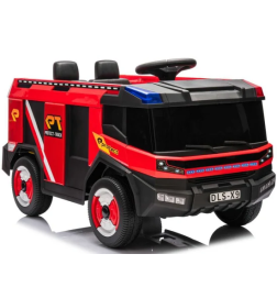 Masina De Pompieri Electrica Pentru Copii, 2 ani+, Cu telecomanda, Baterie 12V4.5AH, 2 locuri, Lumini si difuzor - DLS-X9