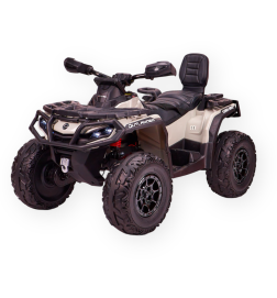 ATV Electric CAN-AM Pentru Copii , 3-7 Ani ,  4x4 , 12V , 800W ,  Muzica Si Lumini , Gri - CAN24 | BabyRoll.ro