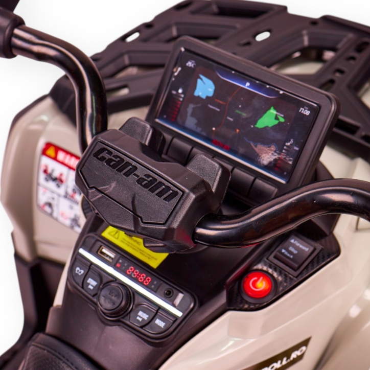 ATV Electric CAN-AM Pentru Copii, 3-7 Ani, 4x4, 12V, 800W, Muzica Si Lumini, Gri - CAN24 ATV Electric CAN-AM Pentru Copii, 3-7 Ani, 4x4, 12V, 800W, Muzica Si Lumini, Gri - CAN24