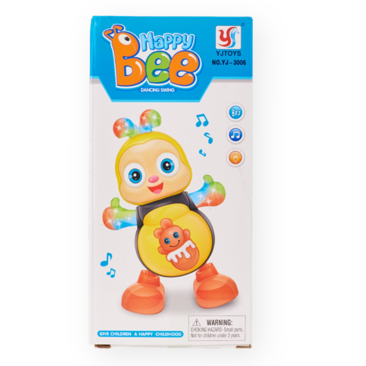 Jucarie Interactiva Pentru Copii Albina, Canta Si Danseaza, 3+ Ani, Galben - AB18 Jucarie Interactiva Pentru Copii Albina, Canta Si Danseaza, 3+ Ani, Galben - AB18