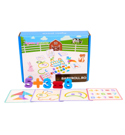 Set Puzzle Educativ Pentru Copii, 3+ Ani , Cifre Si Forme, Multicolor - CF3 | BabyRoll.ro