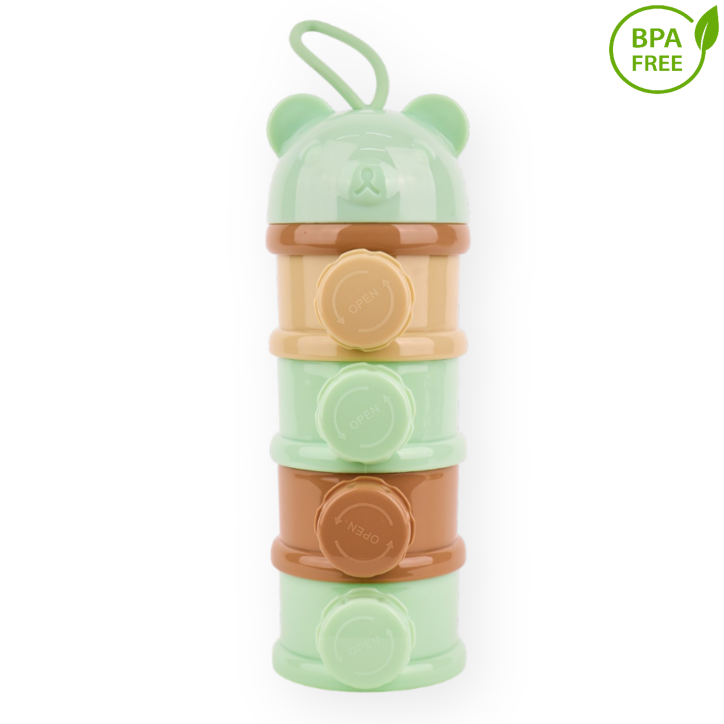 Recipient Depozitare Lapte Praf, 4 Compartimente, BPA Free, Multicolor - STC15 Recipient Depozitare Lapte Praf, 4 Compartimente, BPA Free, Multicolor - STC15