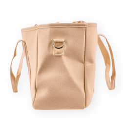 Geanta Pentru Carut, Termoizolanta, Imprimeu Cu Ursuleti, Inchidere Cu Fermoar, Bej - TG080 | BabyRoll.ro