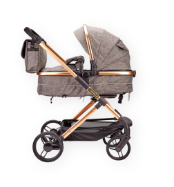 Carucior Copii 2 in 1, Landoul Transformabil, 0-36 Luni, Gri - EST2 | BabyRoll.ro