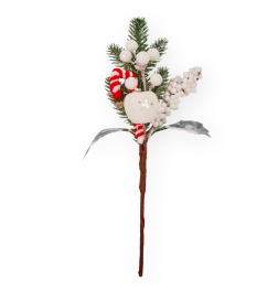 Decoratiune Craciun Pentru Brad, Model Creanga, Verde - CRC18 | BabyRoll.ro