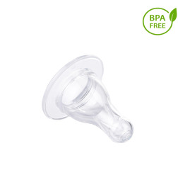 Set 2 Tetine Din Silicon Canpol Babies, 12+ Luni, BPA Free, Transparent - 7719A | BabyRoll.ro