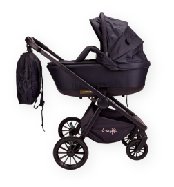 Carucior Copii 3 in 1, Landoul Transformabil, 0-36 Luni, Scoica, Negru - 3PS3