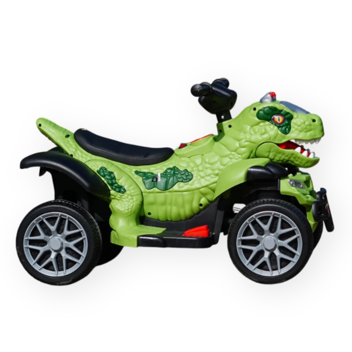 ATV Electric Pentru Copii, Dinozaur T-REX, 2-4 Ani, 35W, 6V, Verde - 1128H