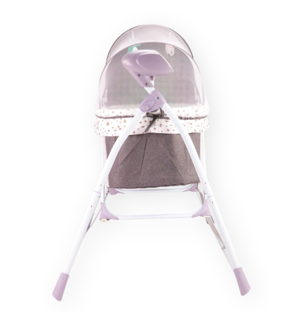 Patut Electric Copii, 5 Viteze De Balansare, Leagan Si Muzica, Gri- A050