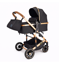 Carucior Copii 3 in 1 Cu Landou Si Scoica, 0-36 Luni, Negru - CRT22 | BabyRoll.ro